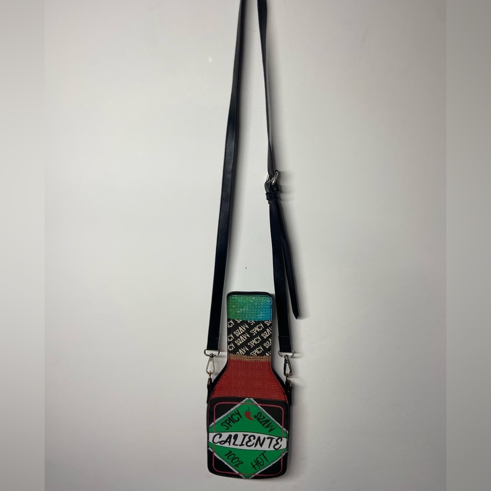 Caliente Hot Sauce Themed Crossbody Bag